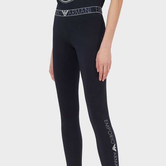EMPORIO ARMANI  Leggings with logo band - Picture 1 of 4